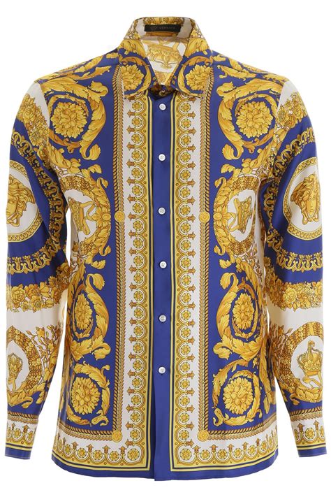 versace gold barocco hoodie|silk versace shirt.